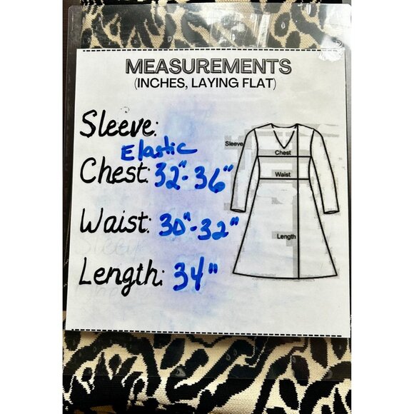 Jealous Tomato Y2K Black Beige Bodycon‎ Knit Baroque Revival Dress Size L - Picture 6 of 6